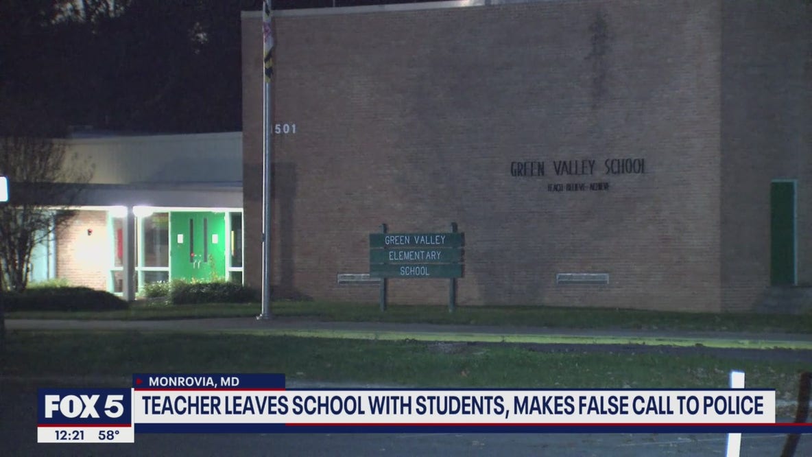 Teacher leaves school with students, makes false call to police